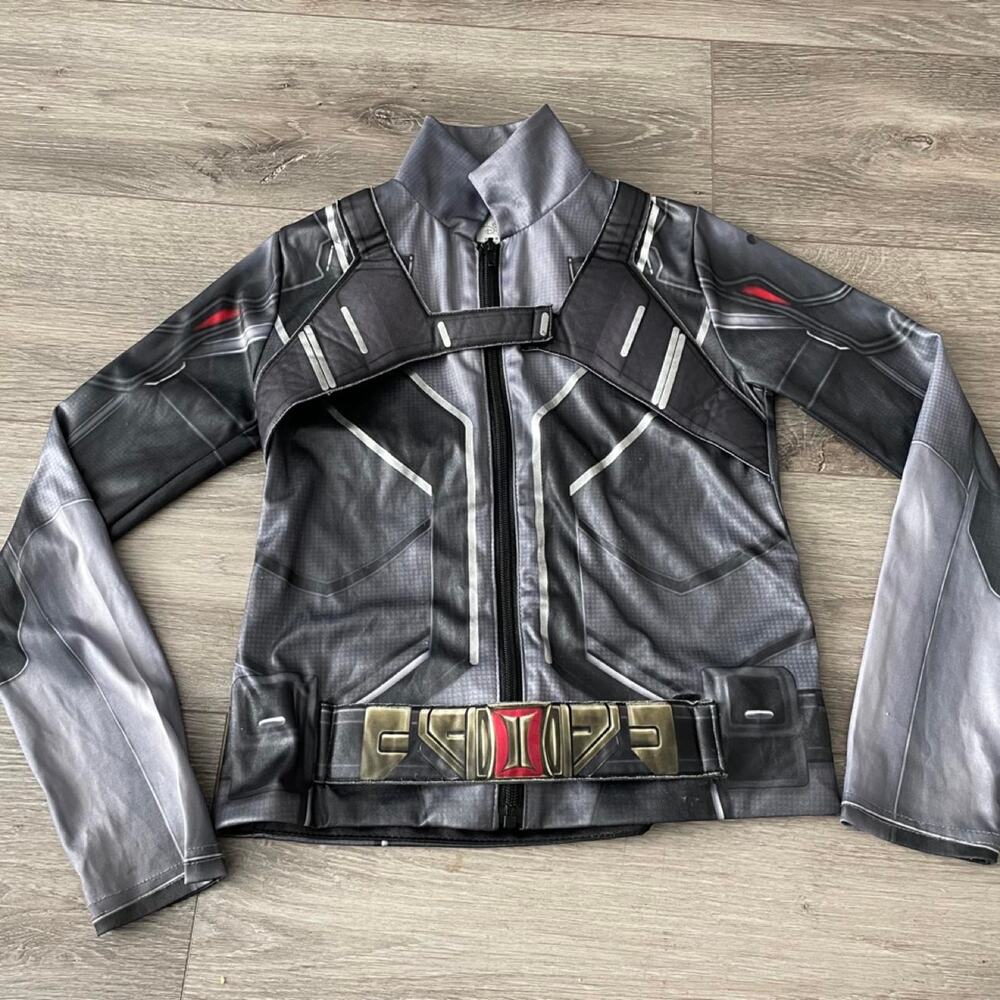 Girl’s Disney Black Widow Halloween jacket only size 7/8